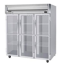 Beverage Air Reach-In Freezer, 3 Section, Glass Doors, 74 cu. ft.