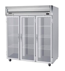 Beverage Air Reach-In Freezer, 3 Section, Glass Doors, 74 cu. ft.