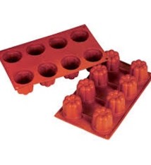 Fat Daddio's Bavarese, Silicone, 8 Cavities