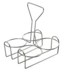 Update International Condiment Jar Holder, 4 Hole