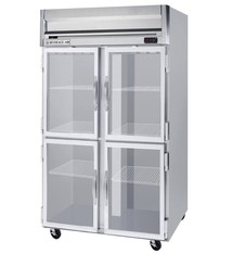Beverage Air Reach-In Freezer, 2 Section, Glass Doors, 49 cu.ft.