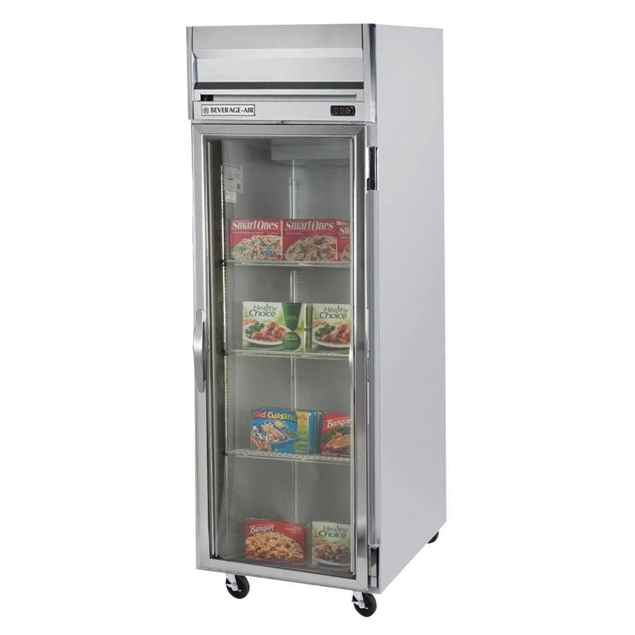 Beverage Air Reach-In Freezer, 1 Sect, Glass Door, 23 cu. ft.