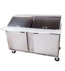 Beverage Air Sandwich Unit, 2 Section, 60", 17.1 cu.ft.