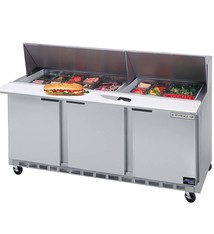 Beverage Air Sandwich Unit, 3 Section, 72", 21.5 cu.ft.