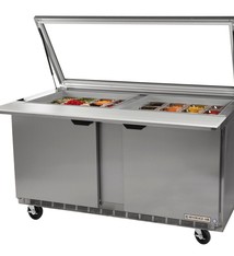 Beverage Air Sandwich Unit, 3 Section, 72", 21.5 cu.ft.