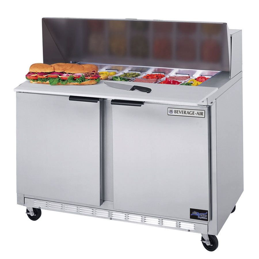 Beverage Air Sandwich Unit, 2 Section, 48", 13.9 Cu.Ft.