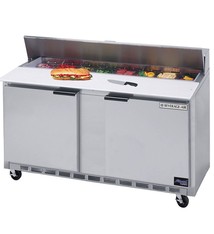 Beverage Air Sandwich Unit, 2 Section, 60", 17.1 cu.ft.