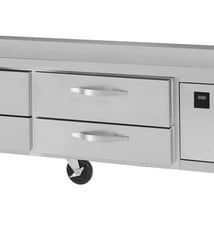 Beverage Air Worktop Cookstand Refrigerator, 89", 17.5 cu.ft.