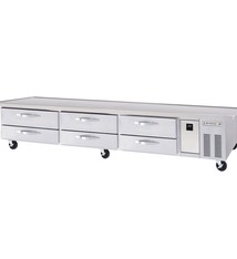 Beverage Air Worktop Cookstand Refrigerator, 112", 24.5 cu.ft.