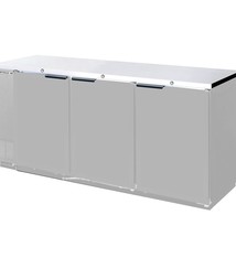 Beverage Air Backbar Refrigerator, 72"x36", Solid Doors