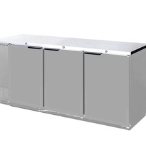 Beverage Air Backbar Refrigerator, 78"x37.25", Solid doors