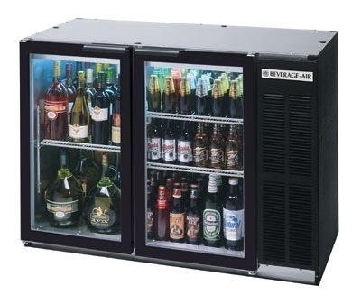 Beverage Air Backbar Refrigerator, 48"x34", Glass Doors