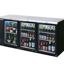 Beverage Air Backbar Refrigerator, 72"x34", Glass Doors