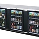 Beverage Air Backbar Refrigerator, 72"36", Glass Doors