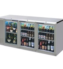Beverage Air Backbar Refrigerator, 78"x37.25", Glass Doors