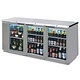 Beverage Air Backbar Refrigerator, 78"x37.25", Glass Doors