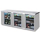 Beverage Air Backbar Refrigerator, 94"x37.25", Glass Doors