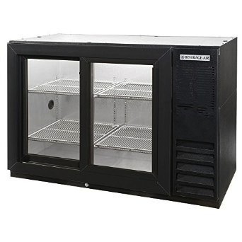 Beverage Air Pass-Thru Backbar Refrigerator, 48"x34", Sliding GLass Doors