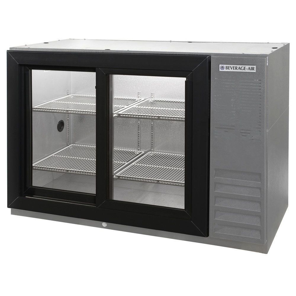 Beverage Air Pass-Thru Backbar Refrigerator, 38"x34", Sliding Glass Doors