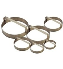 Allied Metal Dough Cutting Ring, S/S, Smooth, 7" x 3"