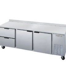 Beverage Air Worktop Refrigerator, 72", 21.5 cu.ft