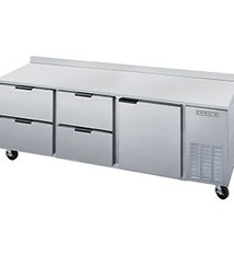 Beverage Air Worktop Refrigerator, 72", 21.5 cu.ft.