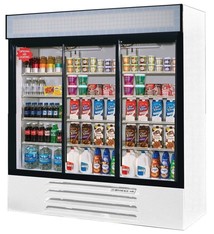 Beverage Air Refrigerated Merchandiser, 3 Sect., 70 cu.ft.