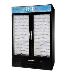 Beverage Air Freezer Merchandiser, 2 Sect., 49 cu.ft