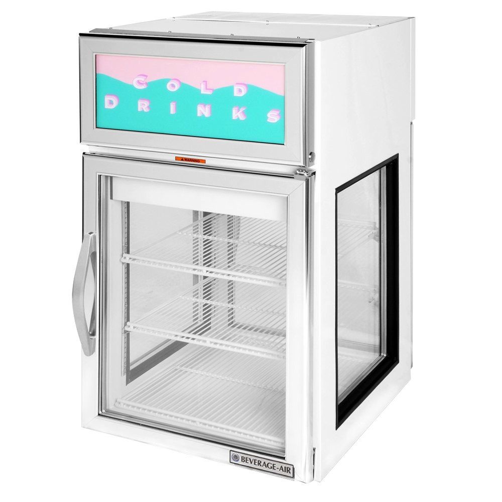 Beverage Air Refrigerated Pass-Thru Merchandiser, Countertop, 5.0 cu.ft