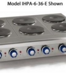 Imperial Countertop Electric Hotplate, (10) Burners, 60”W(