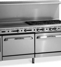 Imperial Range, (12) Burners, (2) Conv. Ovens, 72”