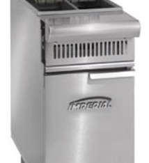 Imperial Fryer, (2) 25 lbs. Split Pot, S/S
