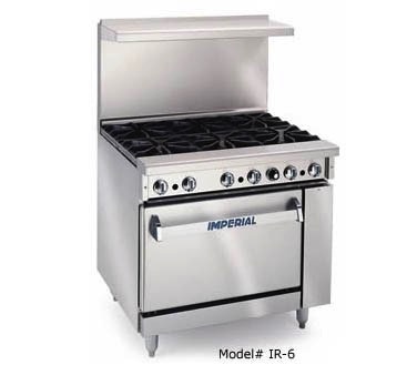 Imperial Range, (4) Burners, 18" Grates, (1) Cabinet Base, 36"