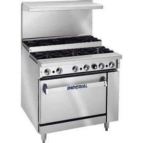 Imperial Range, (6) Step Up Burners, (1) 26-1/2"W Oven, 36"