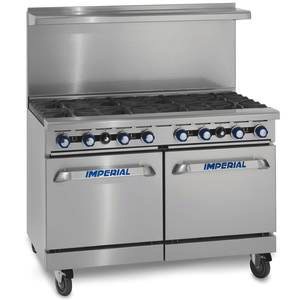Imperial Range, (8) Burners, (1) 26-1/2" Convection Oven, 48"