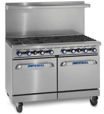 Imperial Range, (8) Burners, (1) 26-1/2" Oven, (1) Cabinet Base, 48"