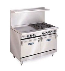 Imperial Range, (2) Burners, 36" Griddle, (2) 20"W Ovens, 36"