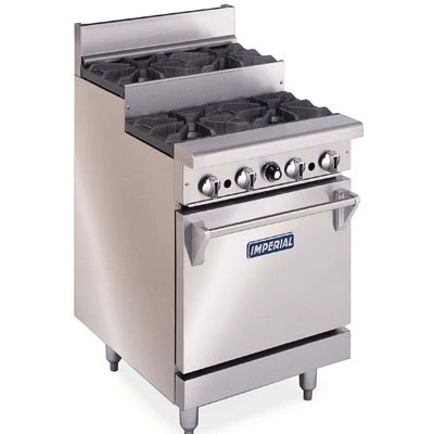 Imperial Range, (8) Step Up Burners, (2) 20" W Ovens, 48"