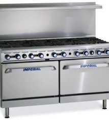 Imperial Range, (10) Burners, (1) Conv. Oven, (1) Std Oven, 60"