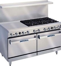 Imperial Range, (6) Burners, 24” Griddle, (2) Conv. Ovens, 60”