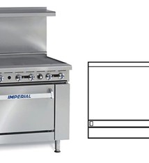 Imperial Range, 60” Griddle, (2) Ovens, 60”