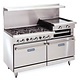 Imperial ]Range, (6) Burners, 24” Raised Griddle/Broiler, (1) Oven, (1) Cabinet Base, 60”