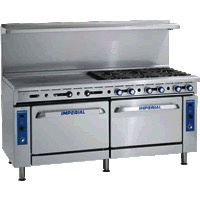 Imperial Range, (12) Burners, (1) Oven, (1) Cabinet Base, 72”