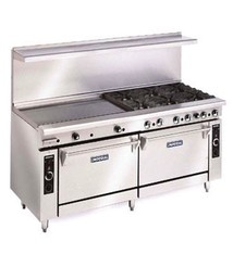 Imperial Imperial Range, (4) open burners, 48” griddle plate, (1) 26-1/2 wide convection oven, (1) standard oven, 273,000BTU, 72”