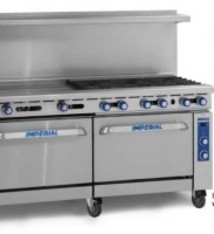 Imperial Range, (2) Burners, 60” Griddle, (1) Conv. Oven, (1) Cabinet Base, 72”