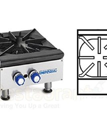 Imperial Gas Hot Plate, (1) Burner, 12”W