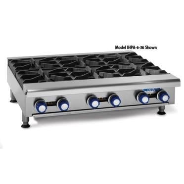Imperial Gas Hot Plate, (3) Burners, 36”W