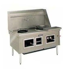 Imperial Chinese Gas Range, (8) Burners, 214” x 41” x 33”