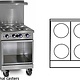 Imperial Electric Range, (4) Plates, (1) Cabinet Base, 24”