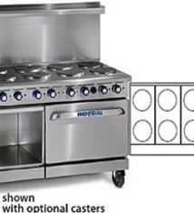Imperial Electric Range, (10) Plates, (1) Oven, (1) Cabinet Base, 60”